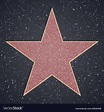 Walk fame star blank template Royalty Free Vector Image