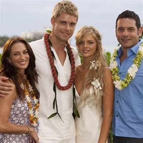 Roo Romeo Indi And Sid At Romeo And Indis Wedding In Hawaii Home And Away Cast Luke