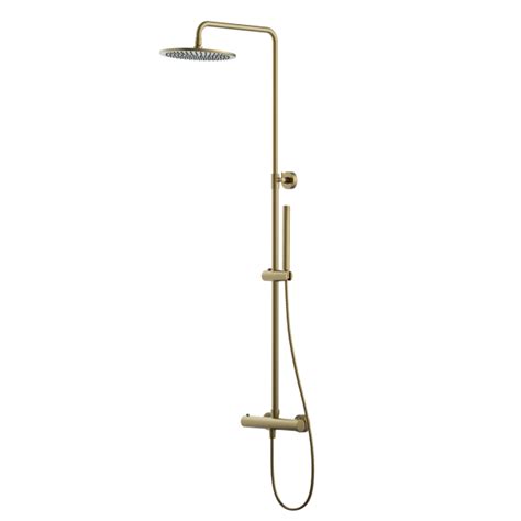 Kyloe Drench Shower Brushed Brass Get My Taps