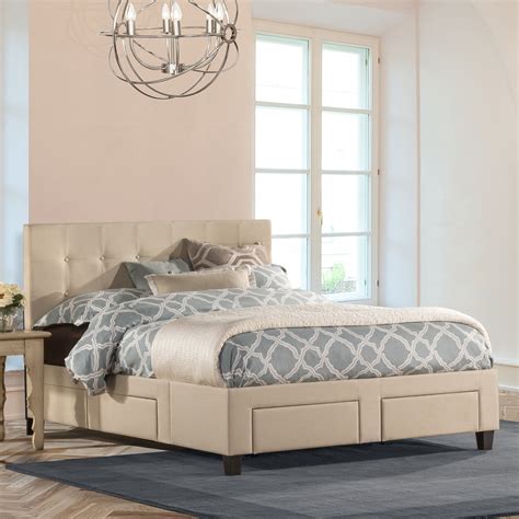 Aside from the drawers on the base, the headboard is also equipped with enough this platform bed is unique with the addition of curves even for the headboard. Darby Home Co Hayton Upholstered Storage Platform Bed ...