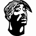 Tupac Shakur SVG - Etsy | Tupac, Silhouette art, Tupac shakur