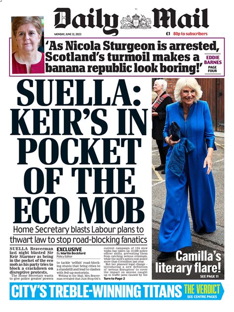 Daily Mail Front Page Th Of June Tomorrow S Papers Today