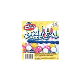 Birthday Cake Bubble Gum Gumballs Ct