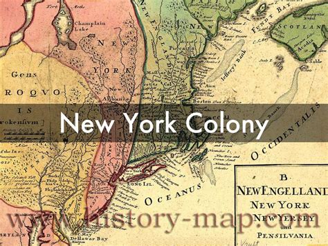 Colonial Map Of New York Map
