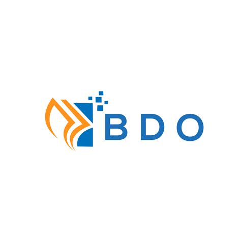 Bdo Credit Repair Accounting Logo Design On White Background Bdo