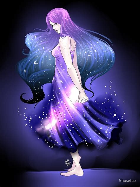 Galaxy Girl By Lily Mitchell Redbubble