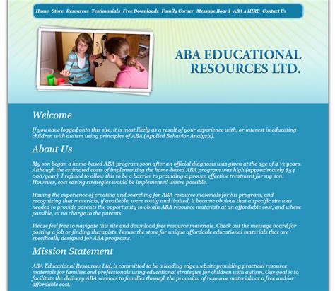 Aba Educational Resources Ltd The Autism Program At Uiuc