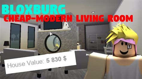 A garage, kitchen, living room, dining room, even an upstairs seating area. BLOXBURG || CHEAP-MODERN LIVING AREA || SPEEDBUILD - YouTube