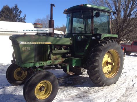 Rare John Deere 4020 Diesel With Sound Guard Cab Powershift One Of A Kind