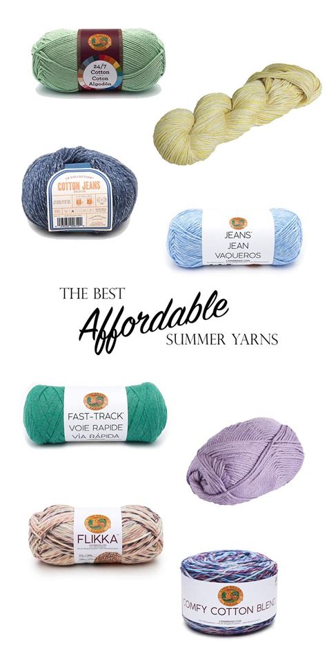 The Best Affordable Summer Yarns Originally Lovely Summer Yarn