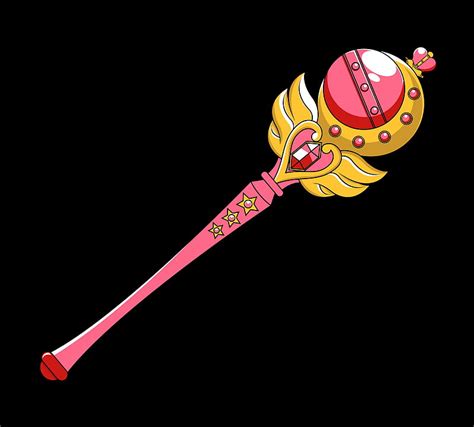 Cutie Moon Rod Staff Pretty Item Object Objects Yellow Bonito