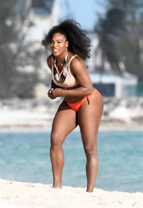 Serena Williams In Bikini At Beach In Bahamas Hawtcelebs