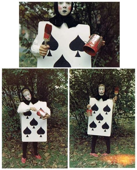 Diy Alice In Wonderland Card Costume Costume Dressed As A