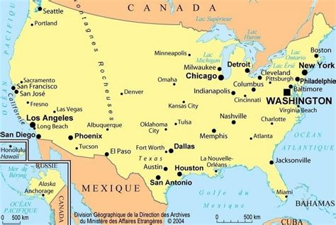 Washington carte des états unis Voyage Carte Plan