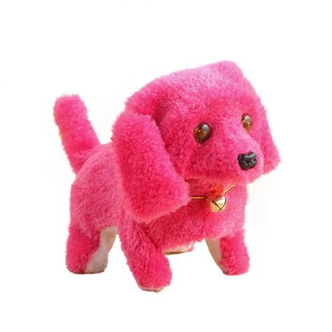 2017 New Pink Robotic Cute Electronic Walking Pet Dog Puppy Kids Toy