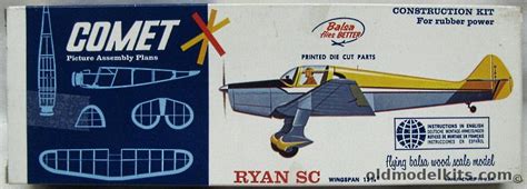 Comet Ryan Sc 15 Inch Wingspan Powered Flying Model 3103