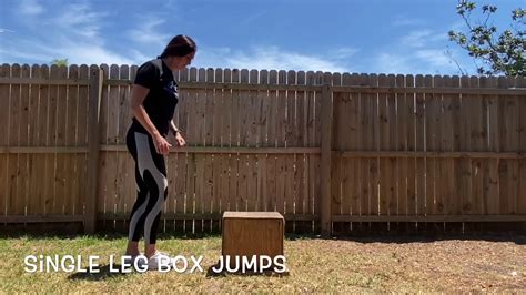 single leg box jumps youtube