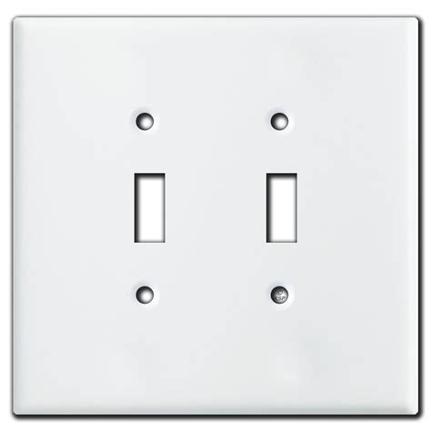 Oversized 2 Decora Rocker Switch Light Plate Covers White