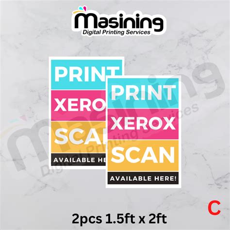 Print Xerox Scan Business Signage Laminate Or Tarpaulin Lazada Ph