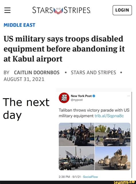 Stars Stripes Middle East Us Military Says Troops Disabled Equipment