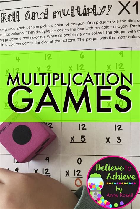 Multiplication Dice Games Roll And Play Digital And Printable Multiplication And Division