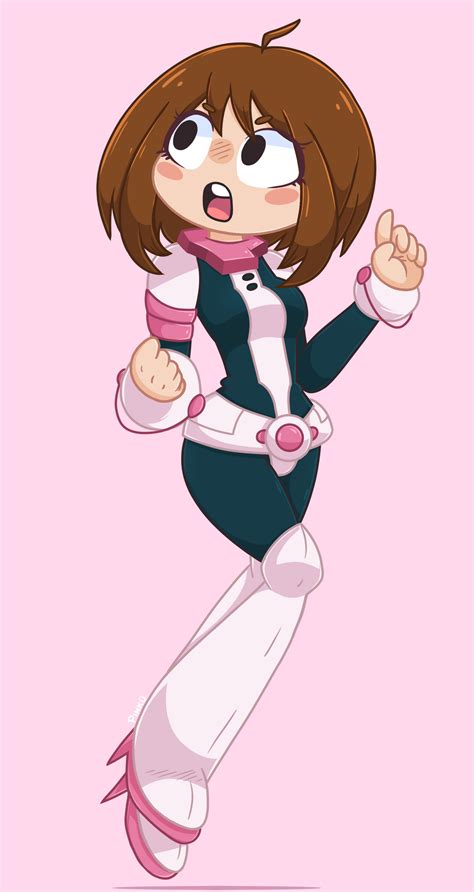 Ochako Uraraka By Pinkunohato On Deviantart