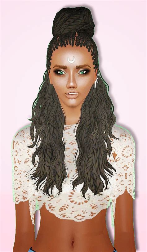 The Sims 3 Cc Hair Girls Afro Buns Pointspase