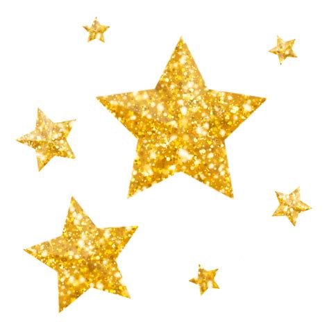 Beautiful Sparkling Gold Glitter Stars Star Magic Shiny Gold Png