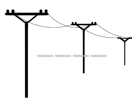 Power Lines Svg Power Lines Cut File Power Lines Dxf Power Lines Png