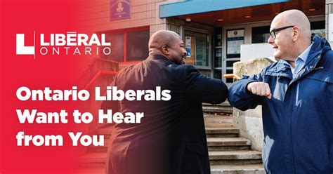 Ontario Liberals Want To Hear From You Ontario Liberal Party