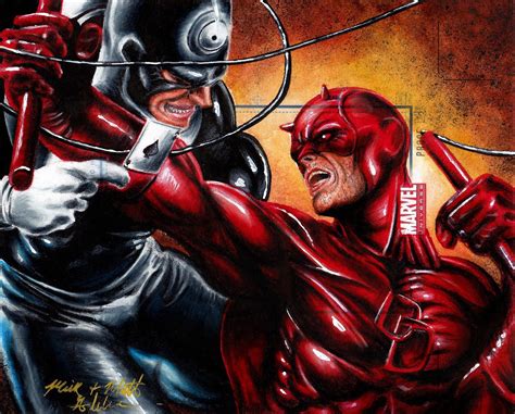 Daredevil And Bullseye Vs Nightwing And Moon Knight Battles