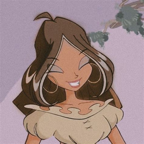 Aesthetic Pfp Girl Cartoon Brown Hair Imagesee