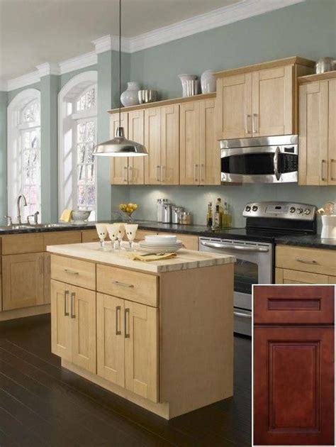 Maybe you would like to learn more about one of these? Small - oak kitchen cabinets with black appliances. # ...