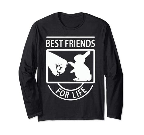 Bunny Best Friends For Life Rabbit Lover Bunny Christmas Long Sleeve T