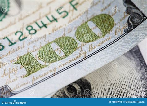 New Hundred Dollar Bill Closeup Stock Image Image Of Business