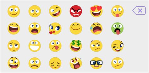 Many Different Emoticions Are Shown In This Screenshoters Face Expressions
