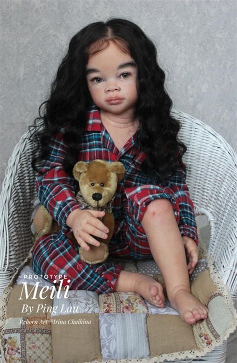 Meili Reborn Vinyl Toddler Doll Kit By Ping Lau 32 Inches