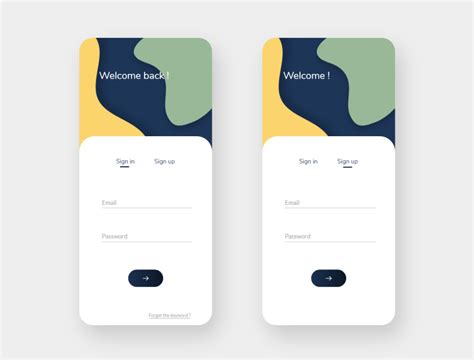 Sign In Sign Up Screen Ui By Abhi Patil On Dribbble