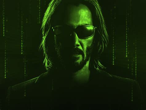 Wallpaper Keanu Reeves The Matrix Resurrections 2022 Movie Desktop