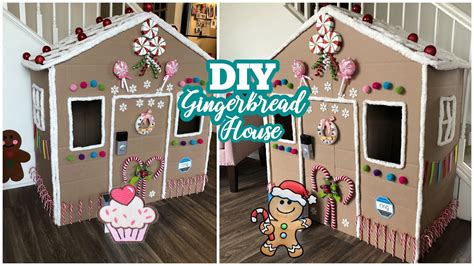 Gingerbread House Made Out Of Cardboard Firdausm Drus