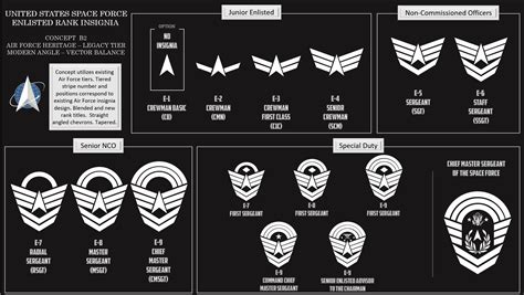 Space Force Enlisted Rank Insignia