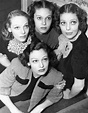 Loretta Young and her sisters ~ When Loretta (Top Right) was two years ...