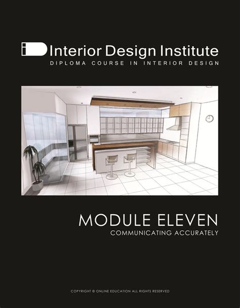 The Interior Design Institute Logo Is Shown In Black And White With An
