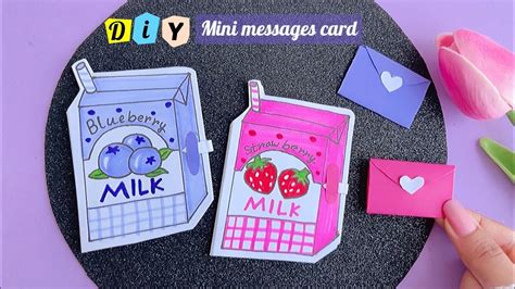 Diy Cute Mini Messages Craft Easy Paper Craft Diy Tonni Art And