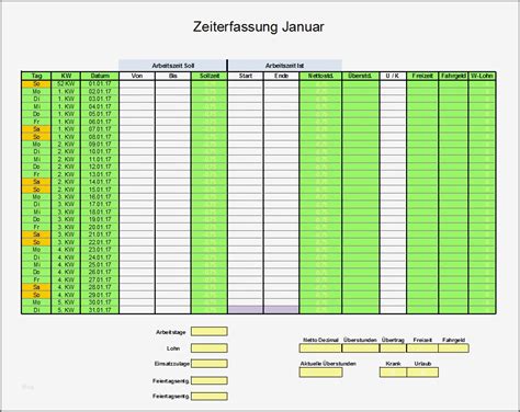 Excel Vorlage Arbeitsstunden Sch N Excel Arbeitszeitnachweis Vorlagen