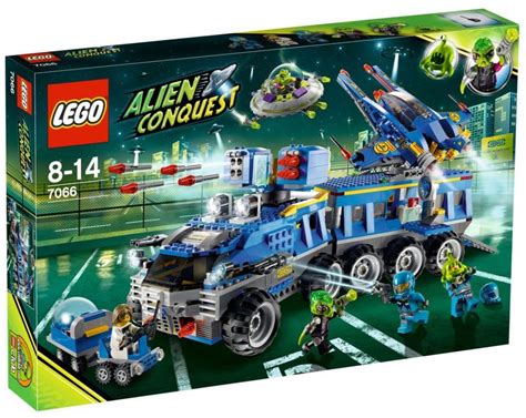 Lego Alien Conquest 7066 Pas Cher Le Qg De Défense Terrestre