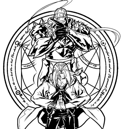 Fullmetal Alchemist Coloring Pages Printable For Free Download