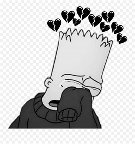 Simpsons Broken Depression Heartbroken Broken Heart Simpson Emoji