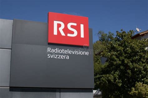 Rsi Radiotelevisione Svizzera Italiana Logo At The Building In Comano Editorial Image Image Of