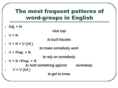 Modern English Lexicology Problems Of Collocability Word Groups In